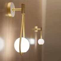 LUXURY GLASS & GLOBE WALL SCONE - AURA LIGHT