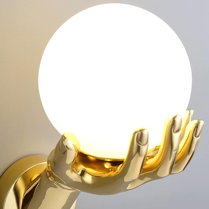 MODERN GOLD HAND WALL LIGHT - AURA LIGHT