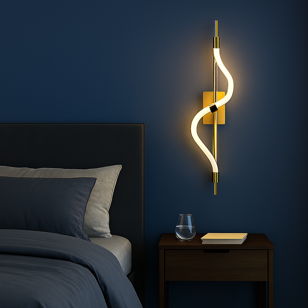 GOLD SPIRAL LIGHT - AURA LIGHT