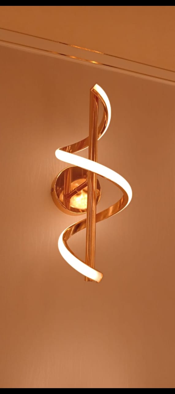 Spiral led wall light