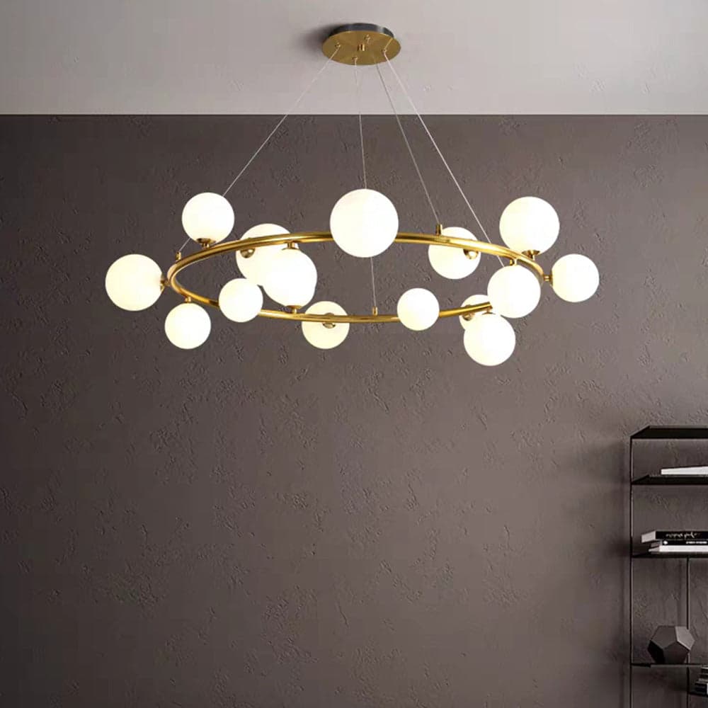 ROUND GLOBE CHANDELIER - AURA LIGHT