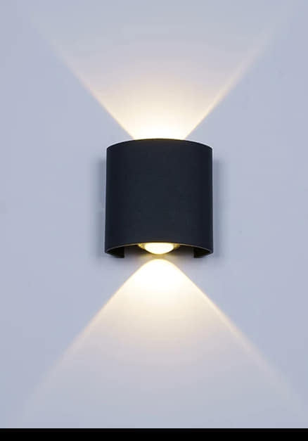 ALUMINIUM MODERN BLACK SHADE WALL LAMP - AURA LIGHT