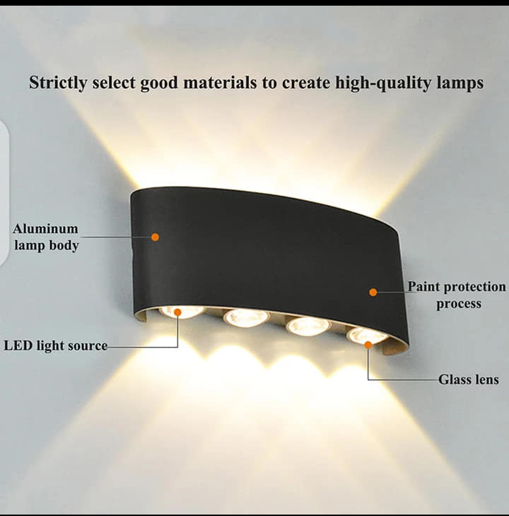 ALUMINIUM MODERN BLACK SHADE WALL LAMP - AURA LIGHT