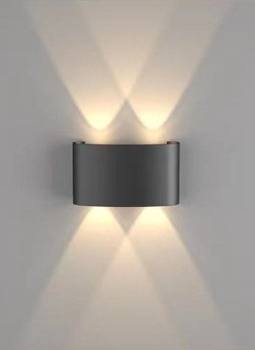 ALUMINIUM MODERN BLACK SHADE WALL LAMP - AURA LIGHT