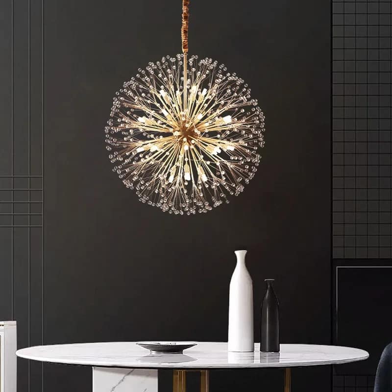 MODERN LUXURY LED CRYSTAL CHANDELIER DANDELION LIGHT - AURA LIGHT
