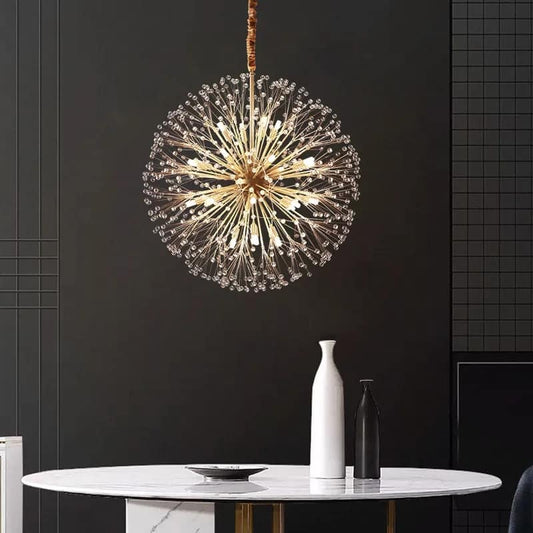 MODERN LUXURY LED CRYSTAL CHANDELIER DANDELION LIGHT - AURA LIGHT