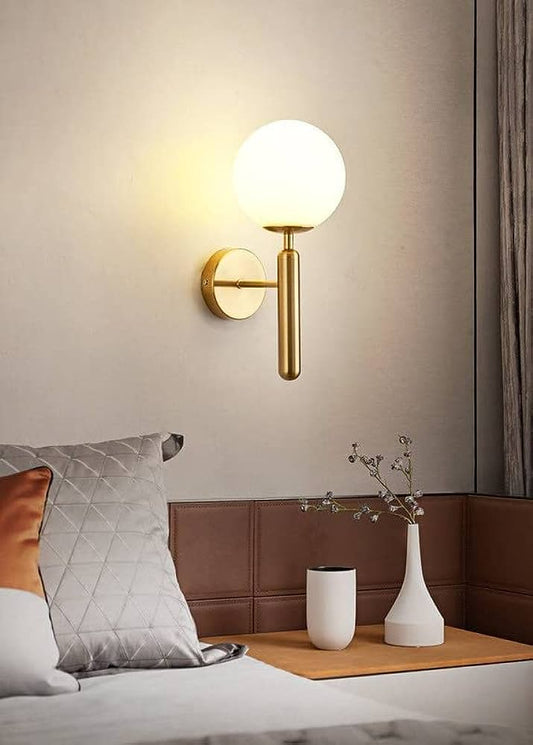 MODERN GLASS BALL WALL LAMP - AURA LIGHT