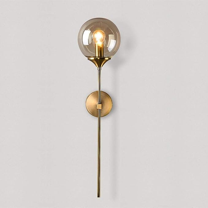 GLASS GLOBE WALL SCONCE - AURA LIGHT
