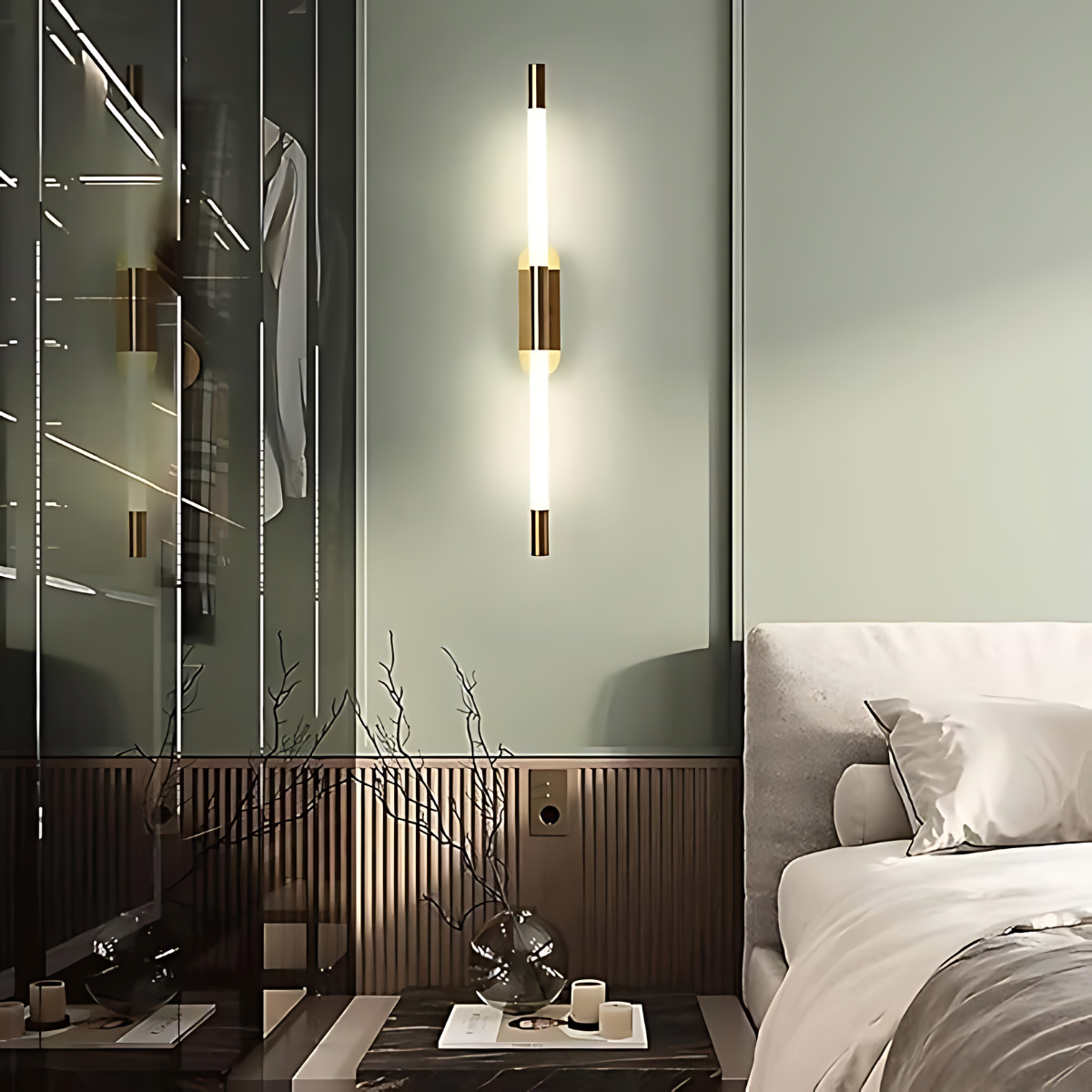 LINEAR LONG TUBE WALL LIGHT - AURA LIGHT