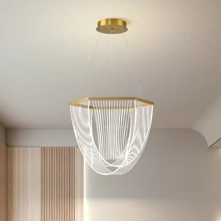MODERN CRYSTAL PENDANT NORDIC CHANDELIER - AURA LIGHT