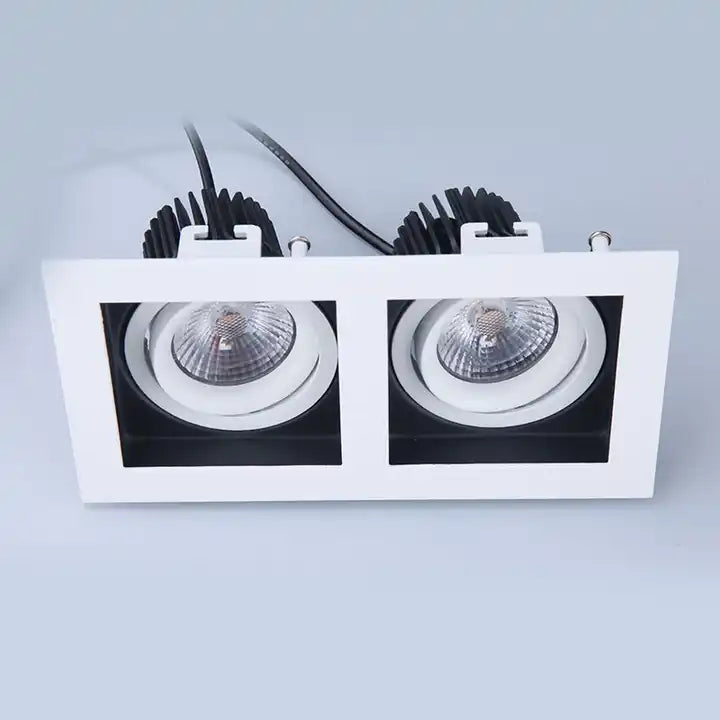 RECESSED LED DOWNLIGHT WHITE & BLACK 7w*2