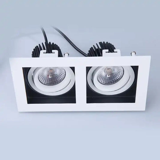 RECESSED LED DOWNLIGHT WHITE & BLACK 7w*2