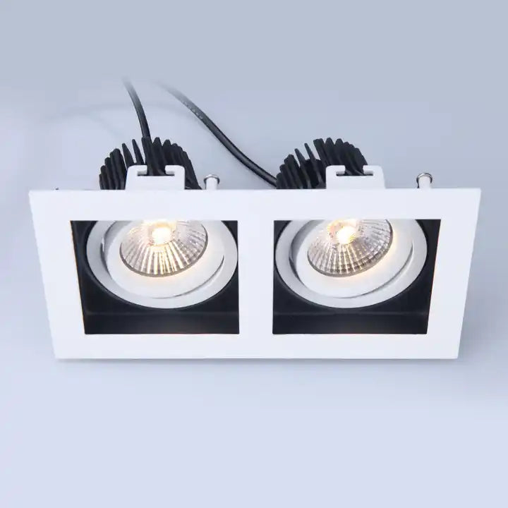 RECESSED LED DOWNLIGHT WHITE & BLACK 7w*2