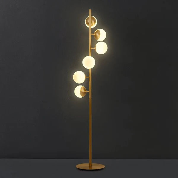 BALL GOLD FLOOR LAMP - AURA LIGHT