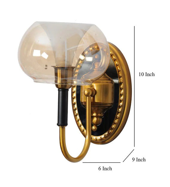 SINGLE GLASS SHADE WALL LAMP - AURA LIGHT