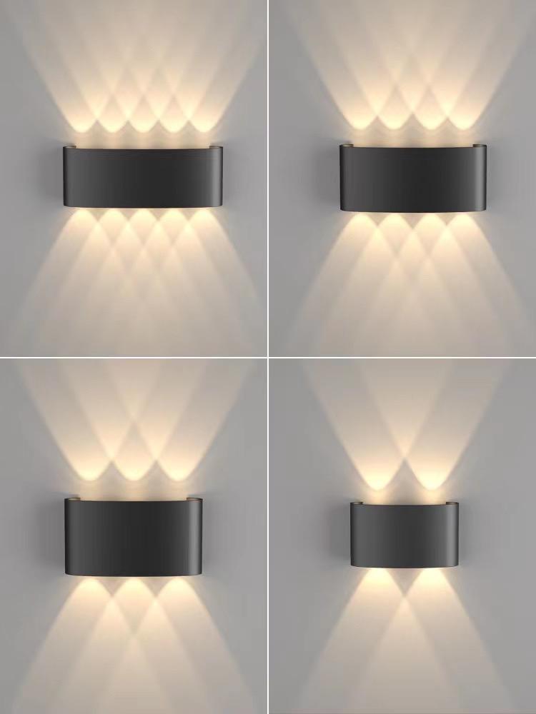 ALUMINIUM MODERN BLACK SHADE WALL LAMP - AURA LIGHT