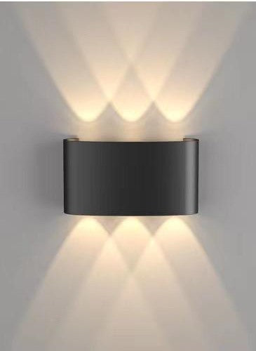 ALUMINIUM MODERN BLACK SHADE WALL LAMP - AURA LIGHT