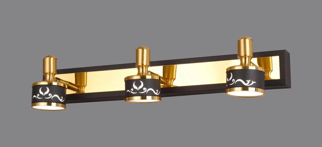 BLACK & GOLD PICTURE & VANITY LIGHT - AURA LIGHT