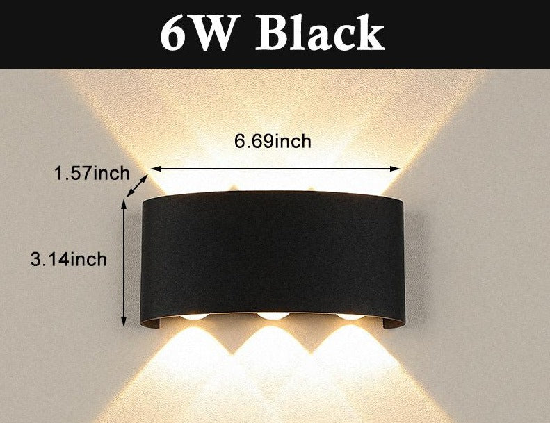 ALUMINIUM MODERN BLACK SHADE WALL LAMP - AURA LIGHT
