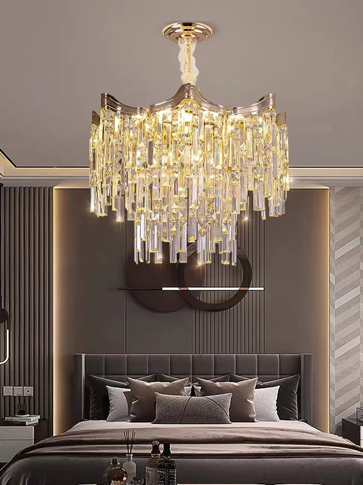 LUXURY CRYSTAL LIGHTING CHANDELIER - AURA LIGHT