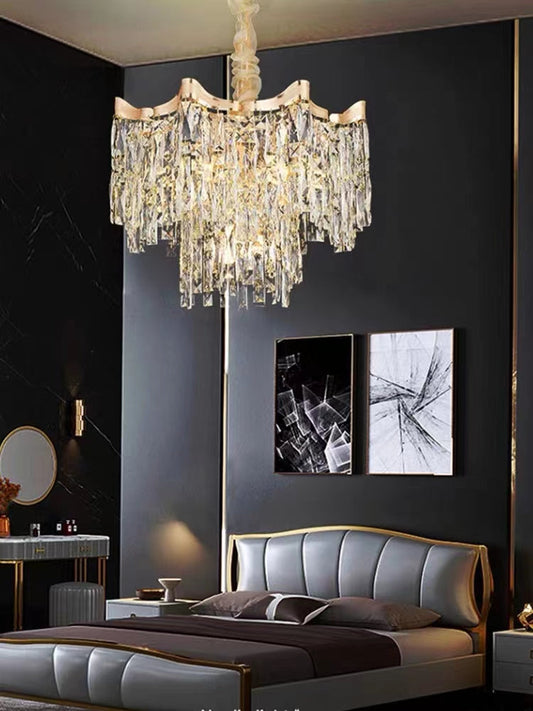 LUXURY CRYSTAL LIGHTING CHANDELIER - AURA LIGHT