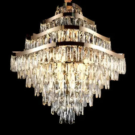 LUXURY STAIRCASE CHANDELIER 19 LIGHTS - AURA LIGHT