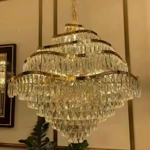 LUXURY STAIRCASE CHANDELIER 19 LIGHTS - AURA LIGHT