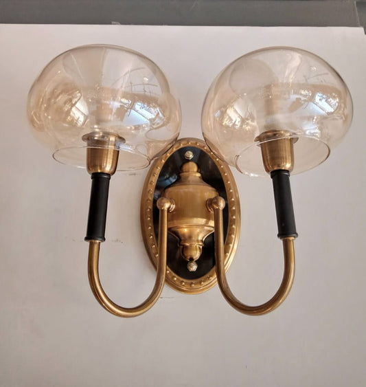 DUAL GLASS SHADE WALL LAMP - AURA LIGHT