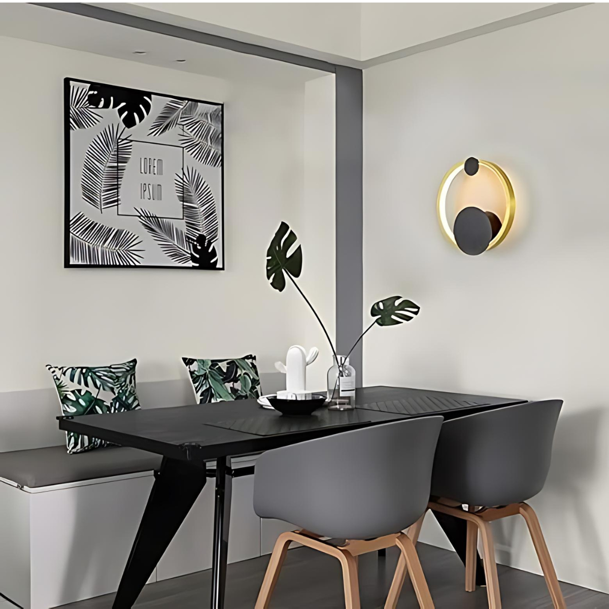 ROUND GOLD WALL FIXTURE - AURA LIGHT