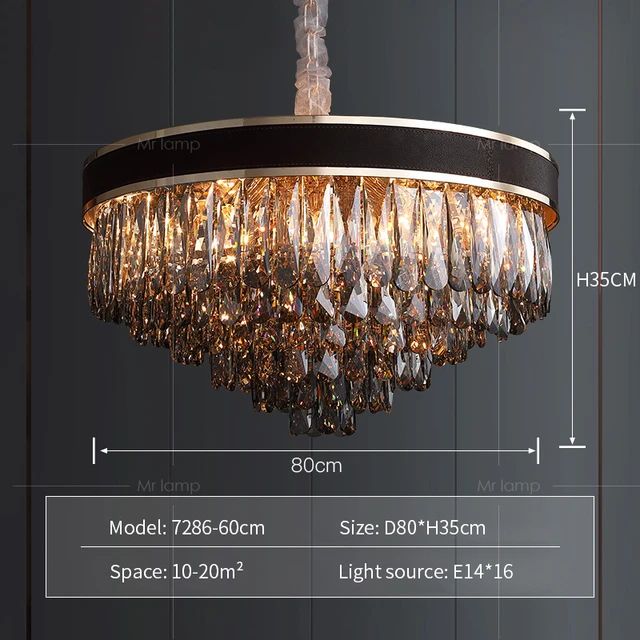 LUXURY MODERN CHANDELIER - AURA LIGHT
