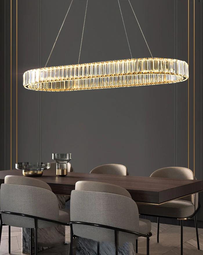 OVAL DINING CHANDELIER - AURA LIGHT