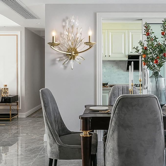 CRYSTAL PETAL WALL LIGHT - AURA LIGHT