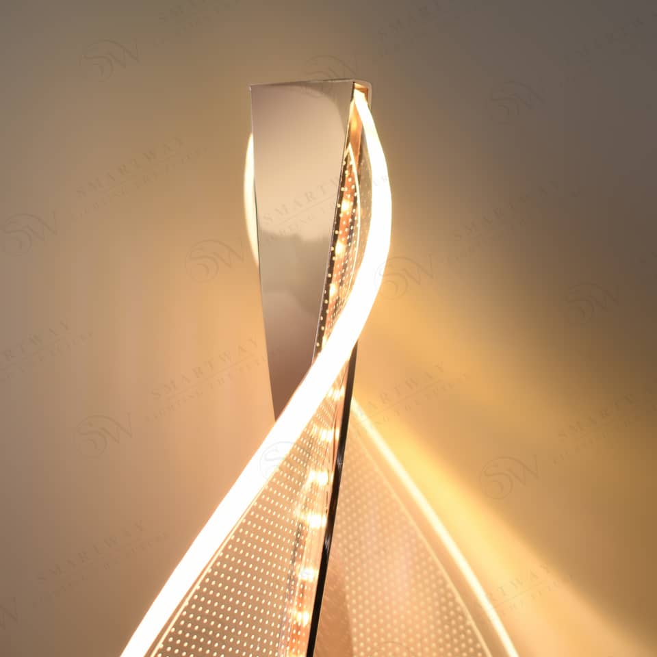 MODERN BEDSIDE CURVED WALL LIGHT - AURA LIGHT