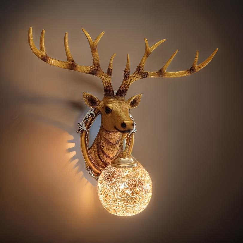 DEER HEAD WALL LIGHT - AURA LIGHT