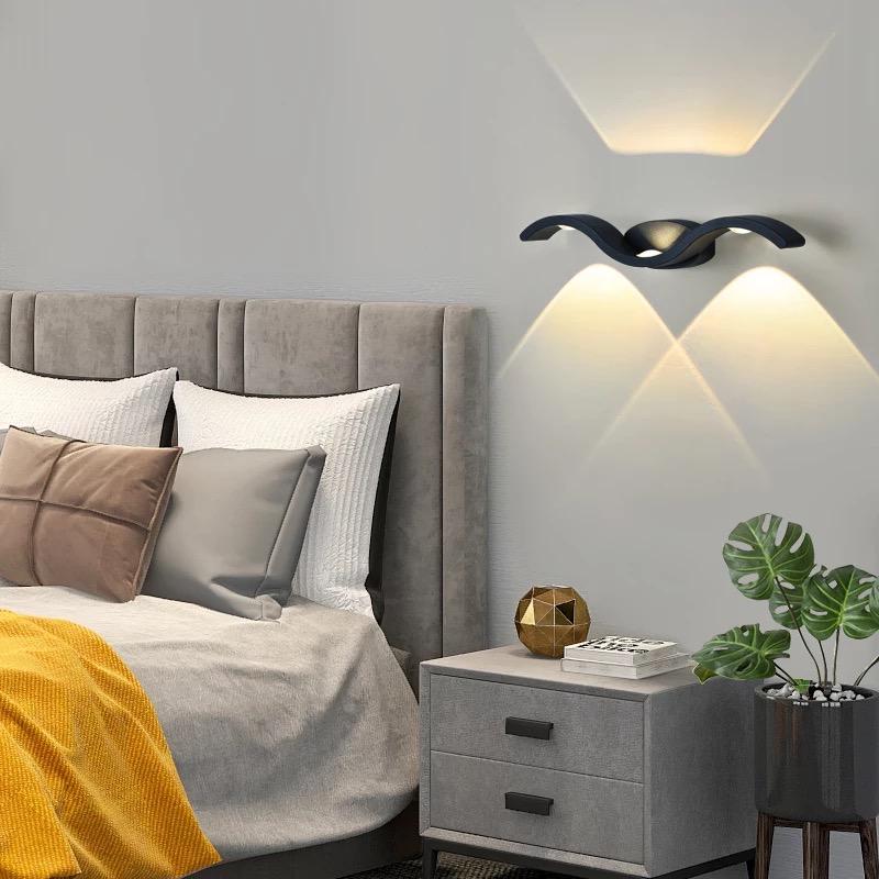 BLACK WAVY WALL LIGHT - AURA LIGHT