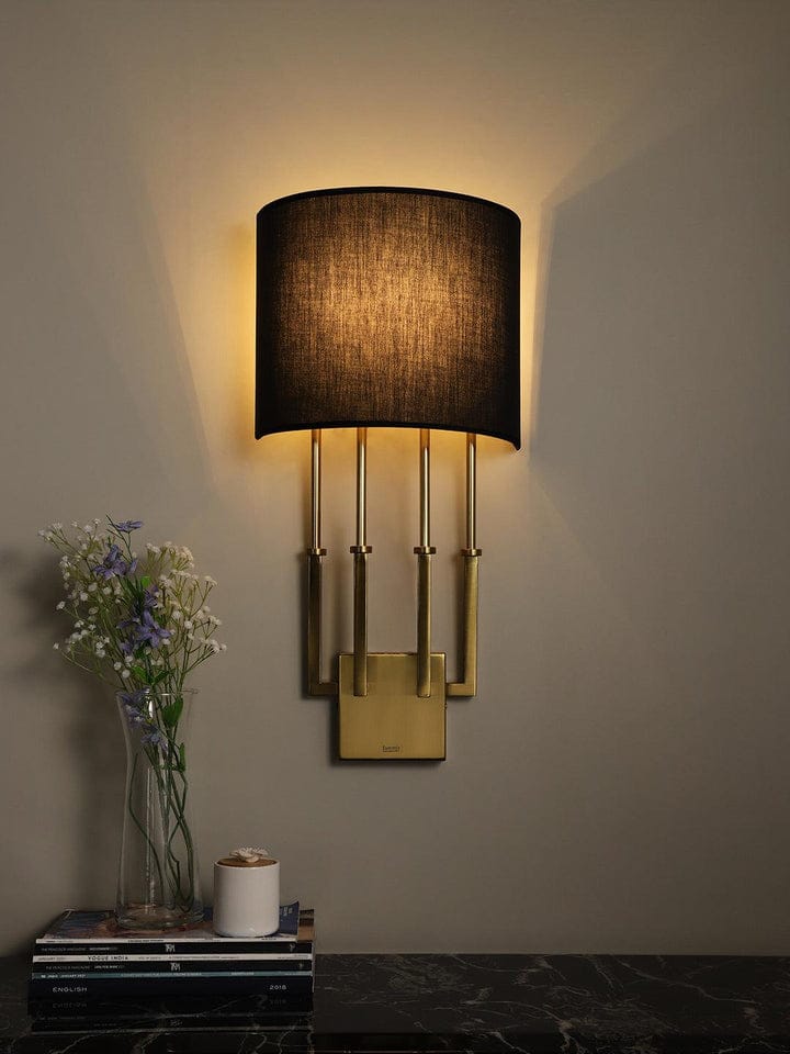 FABRIC SHADE WALL LIGHT