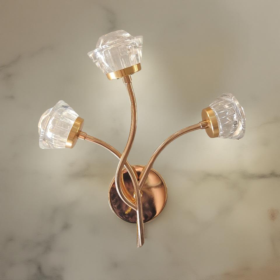 3 FLOWER HEAD WALL LIGHT - AURA LIGHT