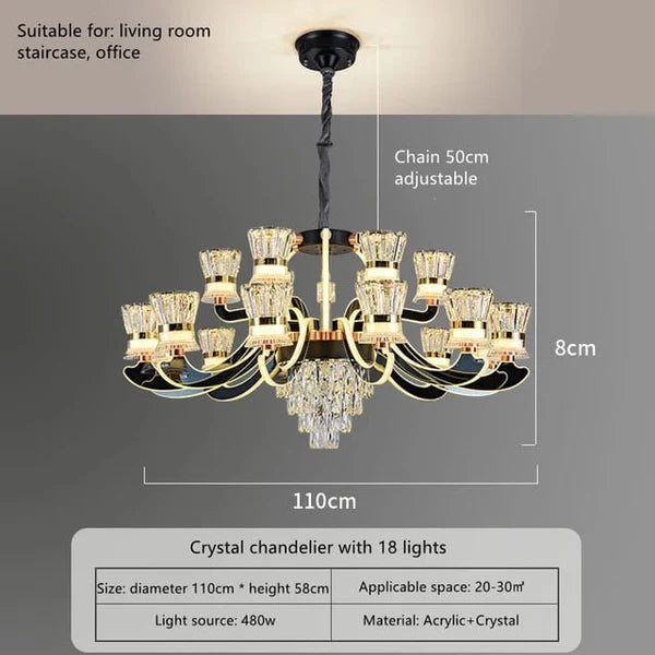 EUROPEAN STYLE CHANDELIER - AURA LIGHT