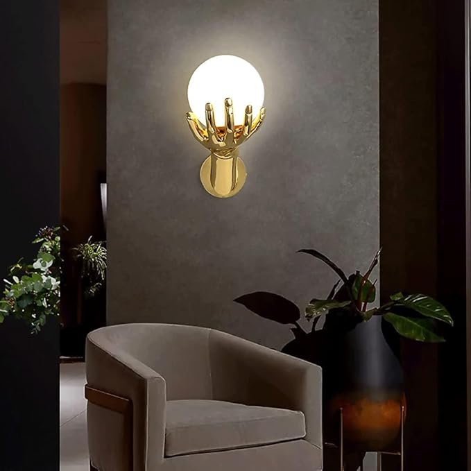 MODERN GOLD HAND WALL LIGHT - AURA LIGHT
