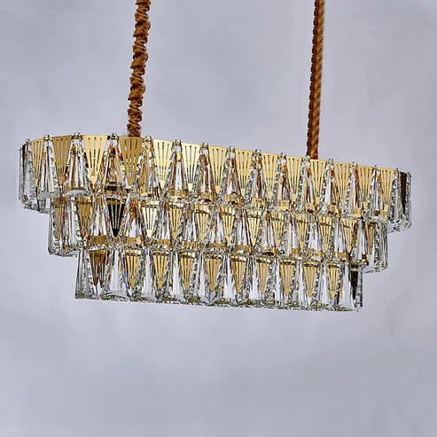 MODERN CRYSTAL CHANDELIER - AURA LIGHT