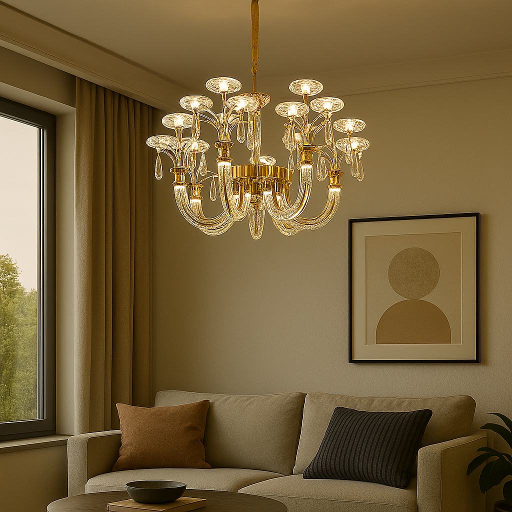 CRYSTAL CHANDELIER - AURA LIGHT