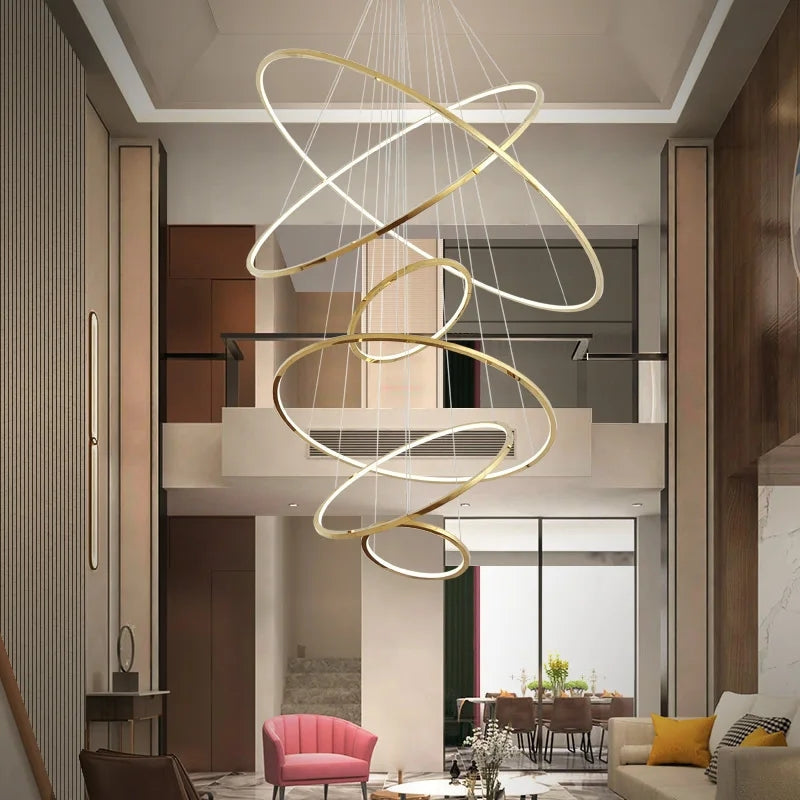 LED GOLD CHANDELIER - AURA LIGHT