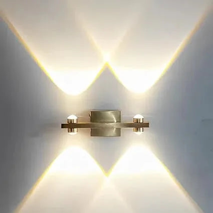 DOUBLE HEAD GOLD MIRROR LIGHT - AURA LIGHT