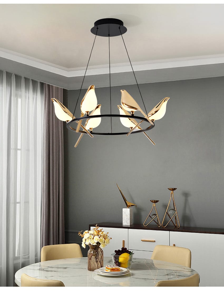HUMMING BIRD CHANDELIER - AURA LIGHT