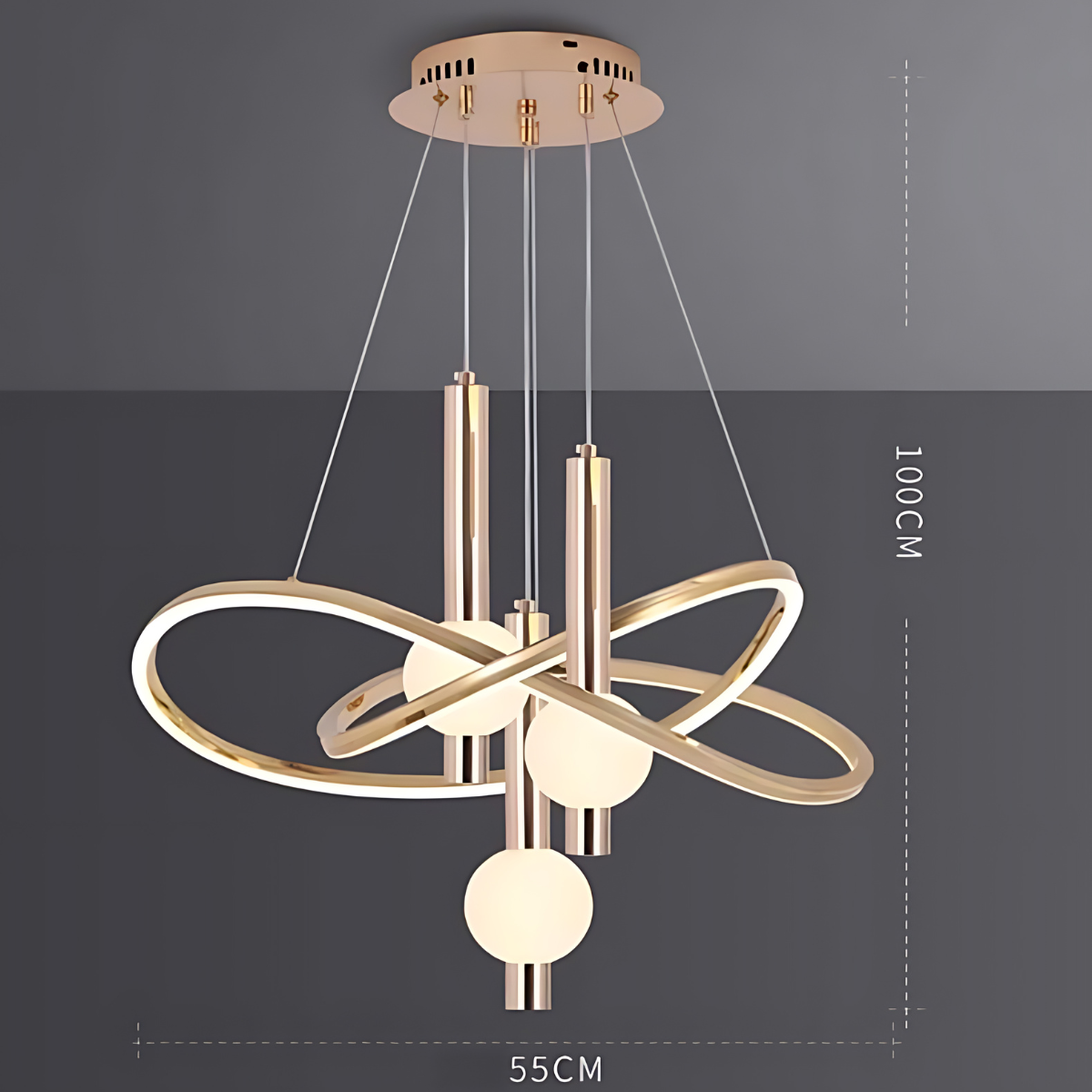 MODERN GOLD PENDANT LIGHT - AURA LIGHT