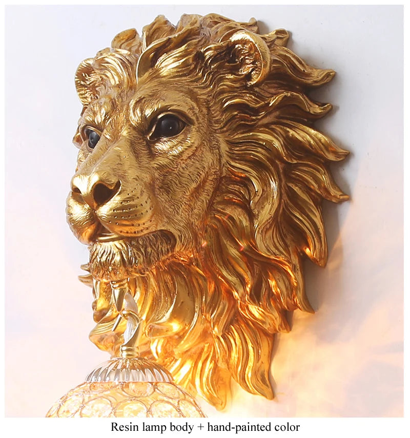 LION HEAD WALL LAMP - AURA LIGHT