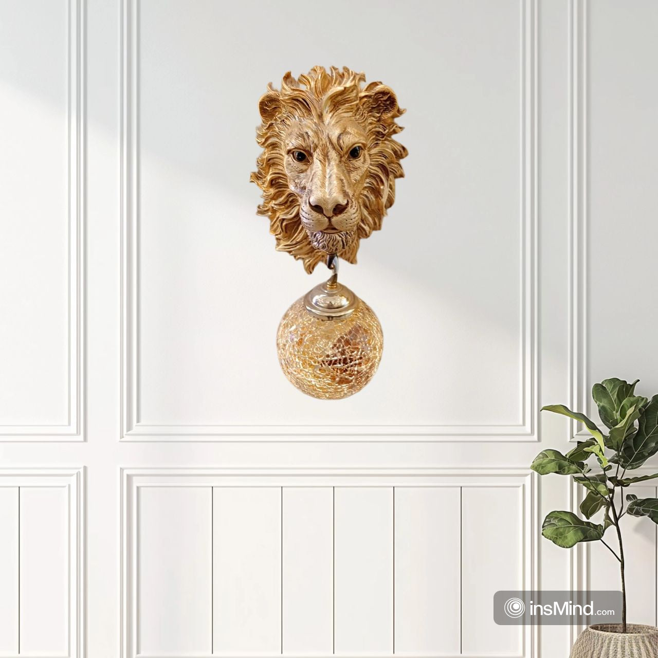 LION HEAD WALL LAMP - AURA LIGHT