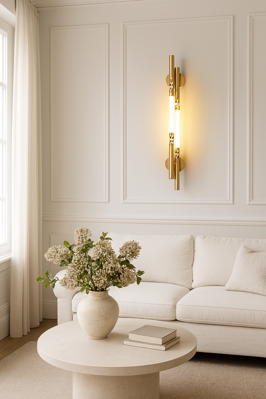 LONG GOLD WALL LIGHT - AURA LIGHT