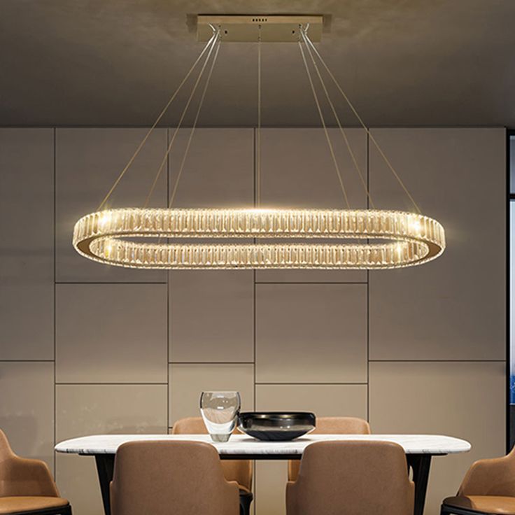 OVAL DINING CHANDELIER - AURA LIGHT