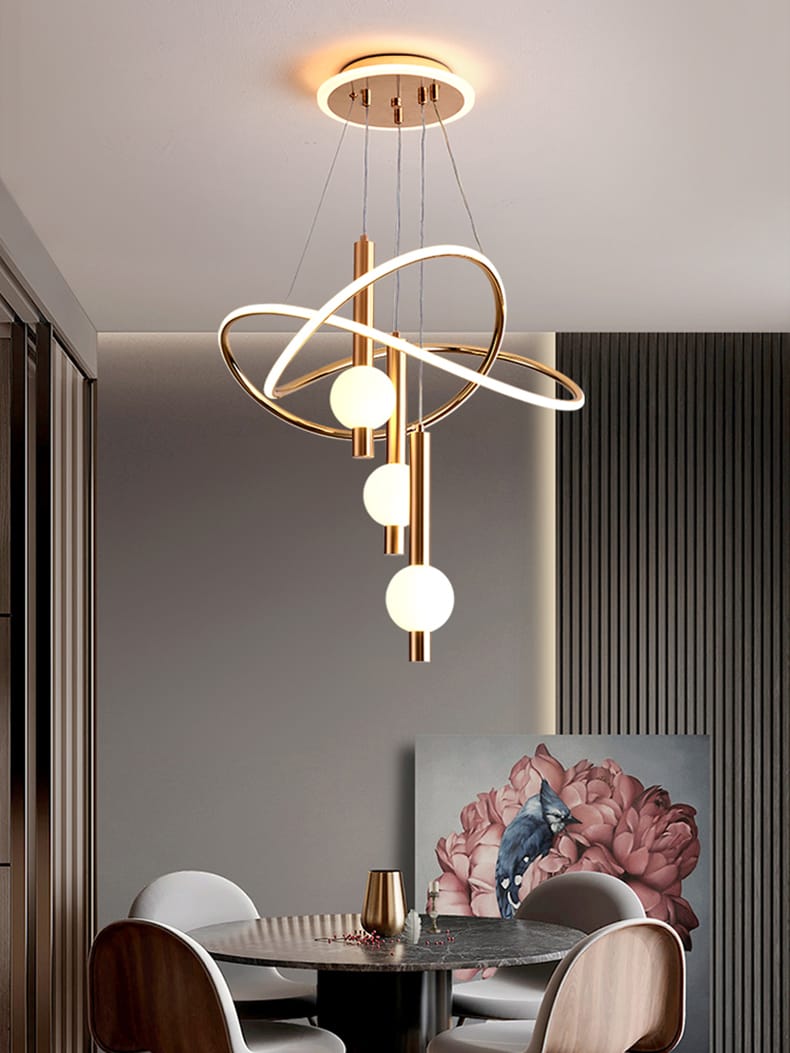 MODERN GOLD PENDANT LIGHT - AURA LIGHT
